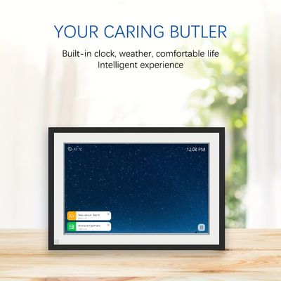 Digital Photo Frame with Touch Screen Automatic Rotation Motion Sensor Weather Display