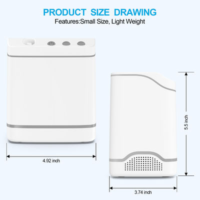 DC5V/2A DC9V/2A Voltage App-Controlled Portable Oxygen Concentrator for Easy Breathing