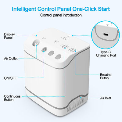 DC5V/2A DC9V/2A Voltage App-Controlled Portable Oxygen Concentrator for Easy Breathing